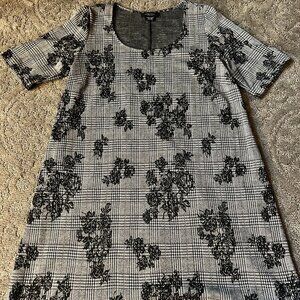 Michel Studio Grey Baby Doll Dress